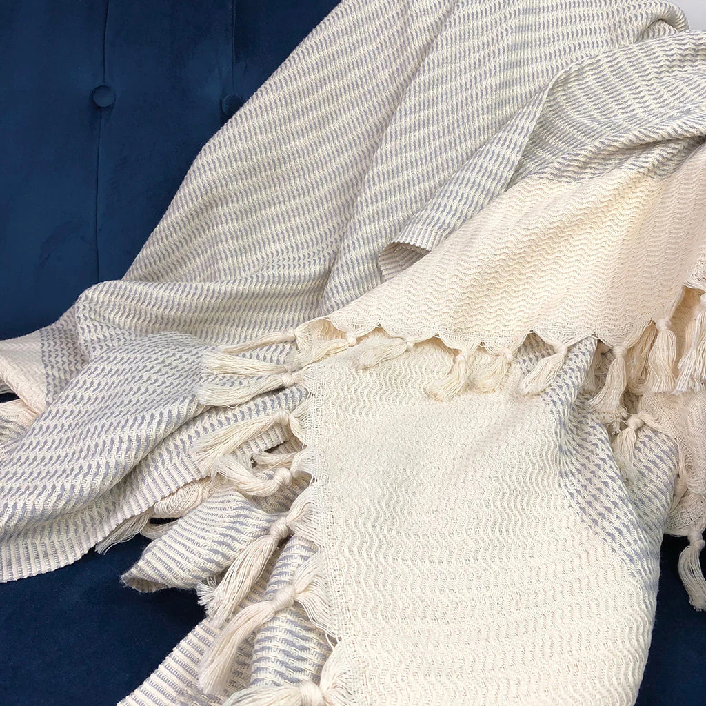 Plush Wavy Turkish Throw - Image 6