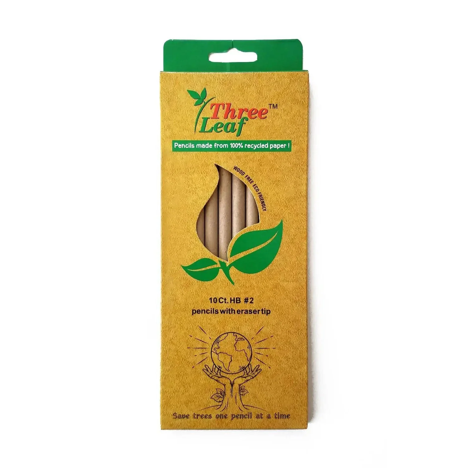 Recycled Paper Pencils (Pack of 10) | Tree-Free, Non-Toxic & Eco-Friendly Writing Tools