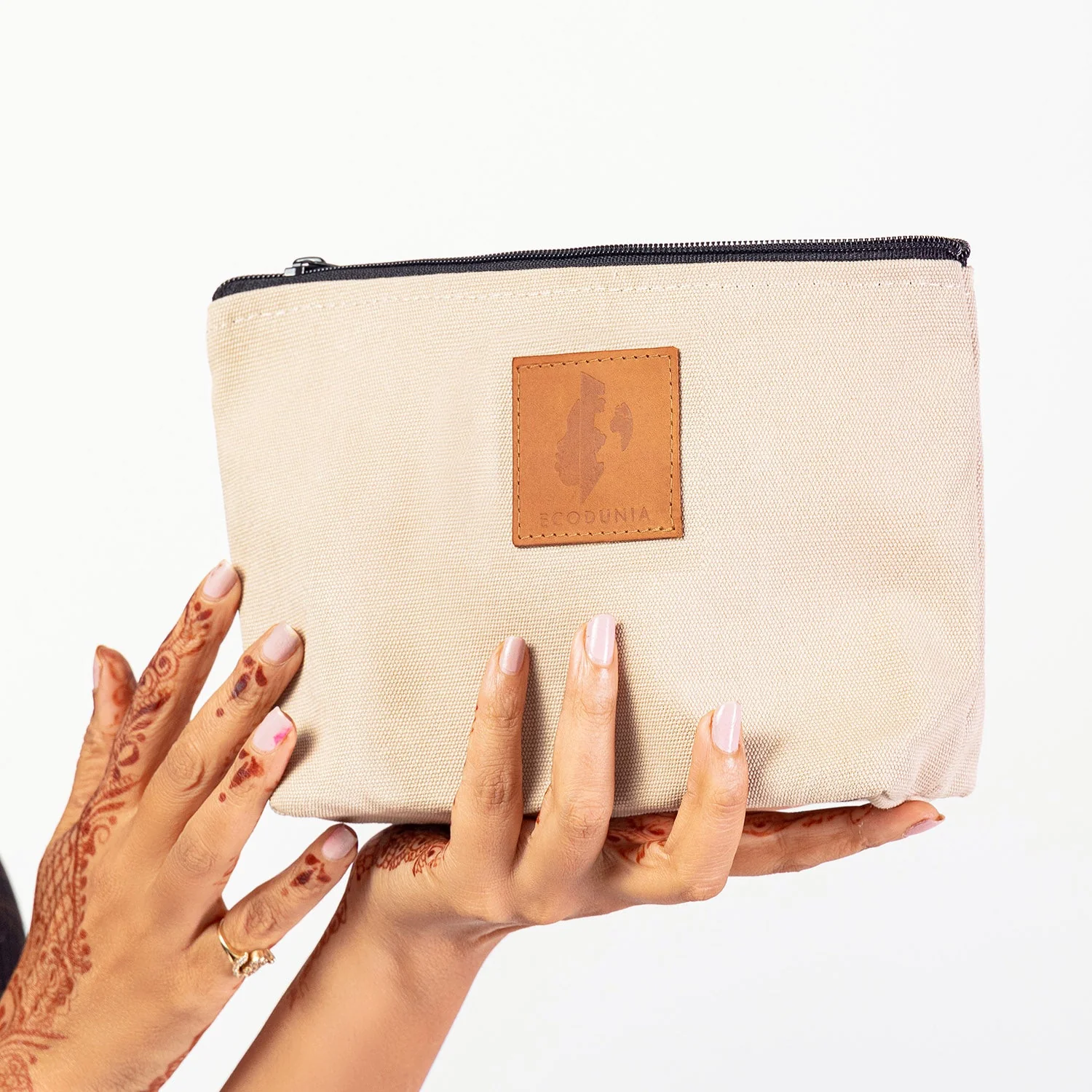 Ren Canvas Makeup Bag – Fair Trade Cosmetic & Toiletry Pouch