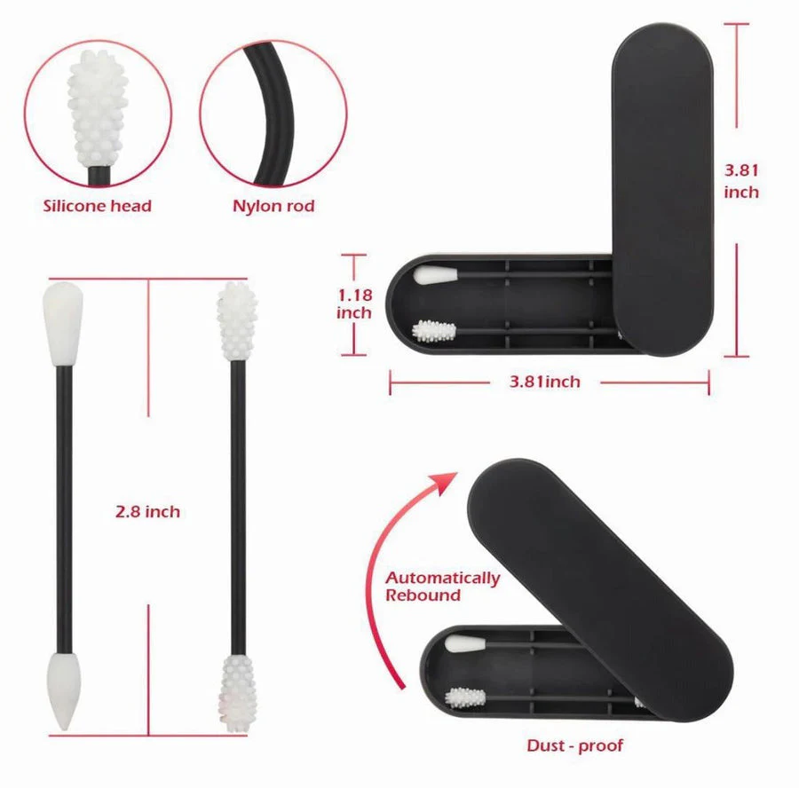 Reusable Silicone Cotton Swab -2 Pack - Image 5