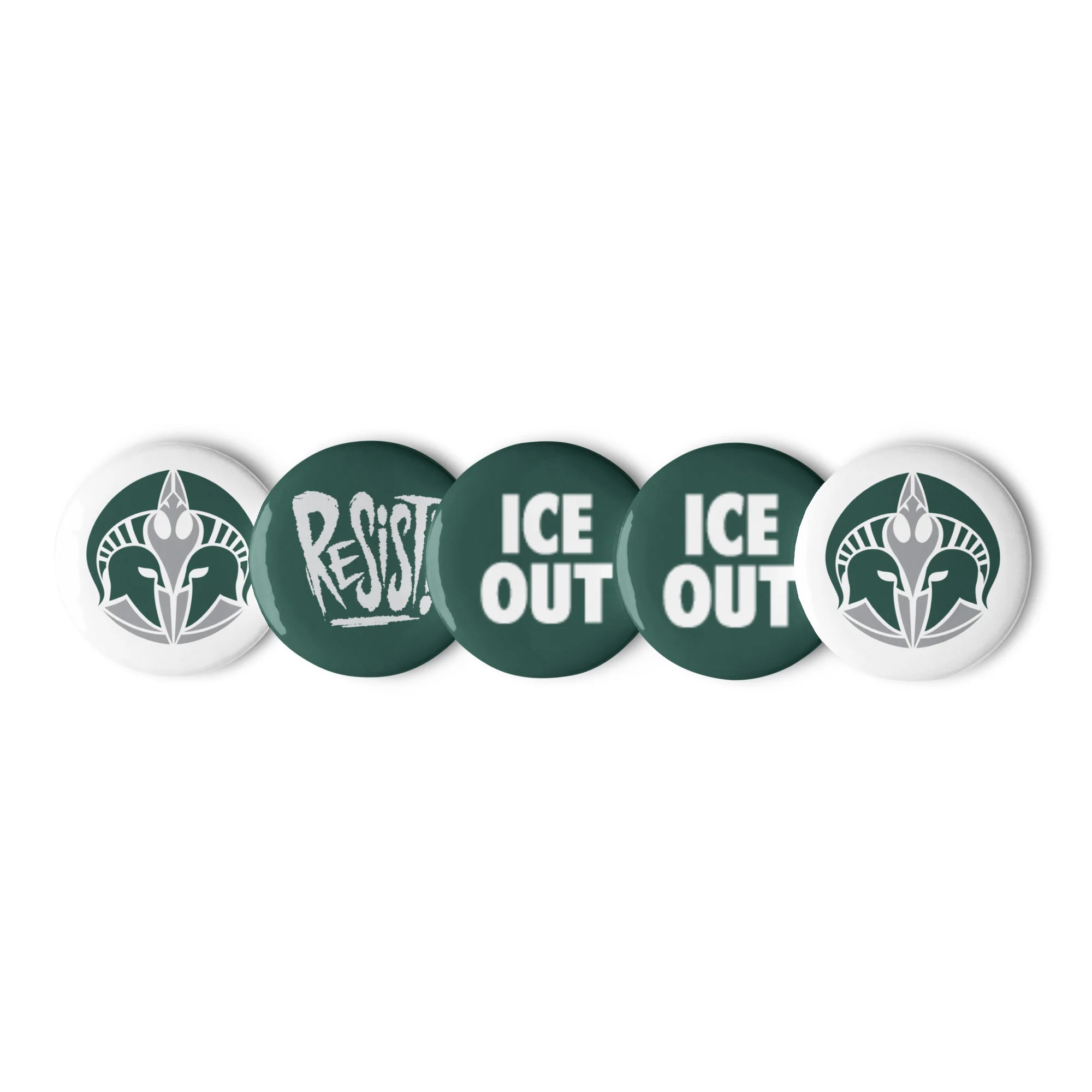 Michigan Spartan ICE OUT Pin Button Set