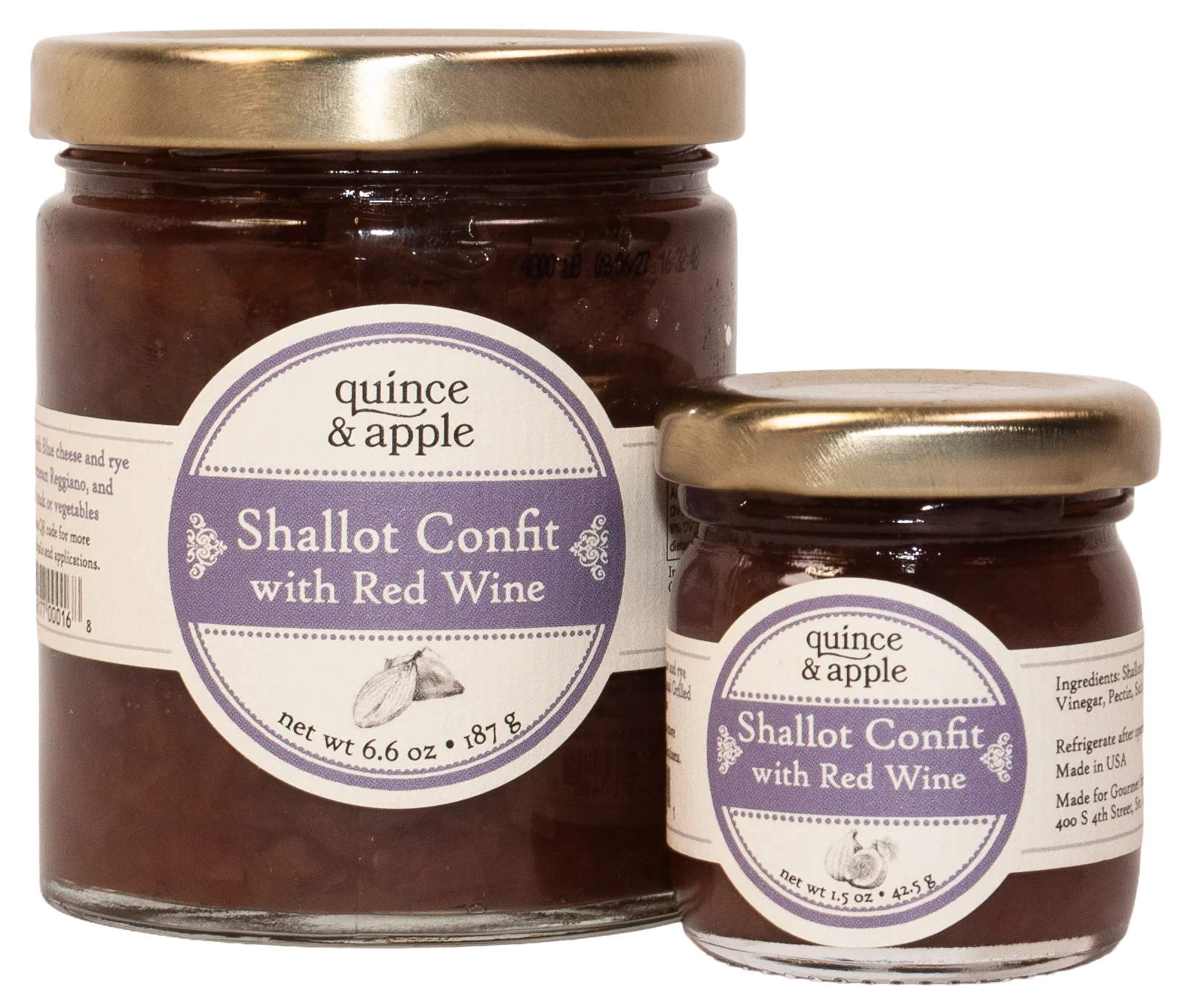 Shallot Confit with Red Wine Conserve