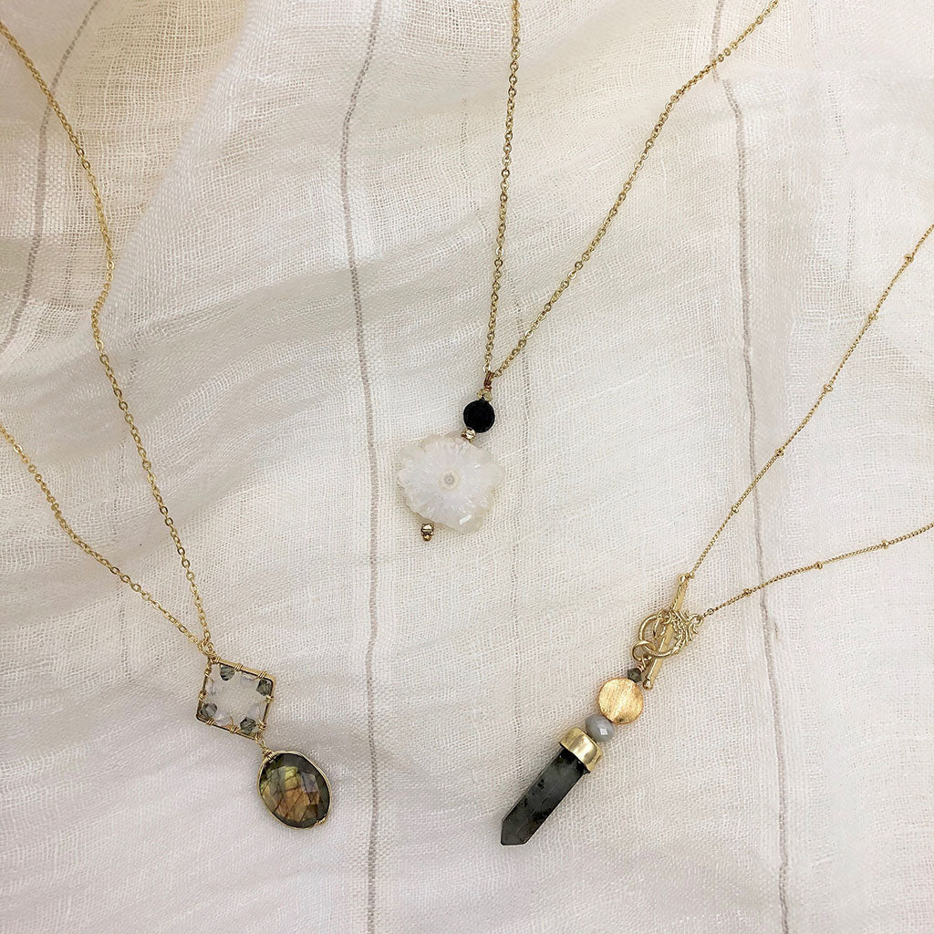 Solar Quartz Lava Necklace - Image 5