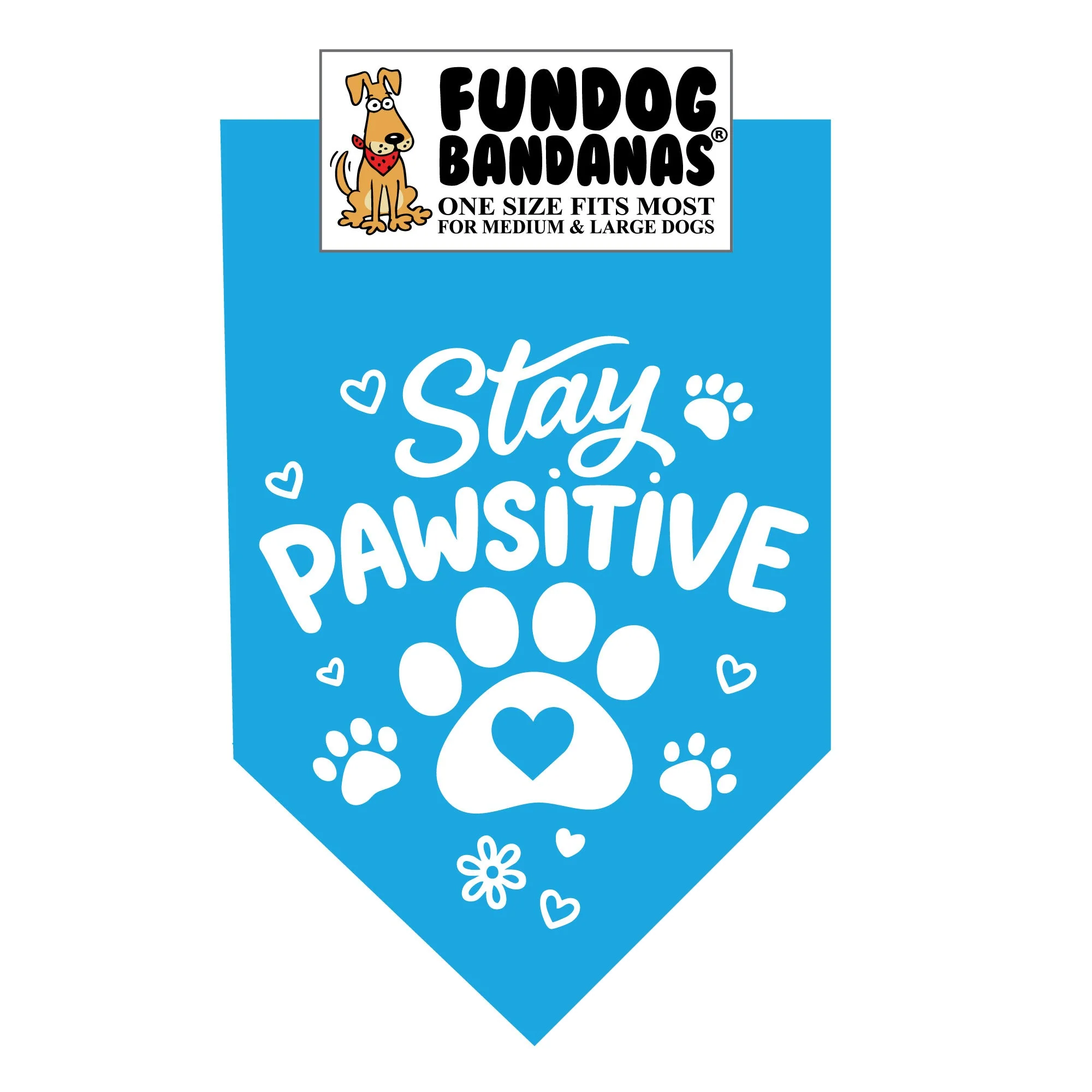 Stay Pawsitive Bandana - Image 2