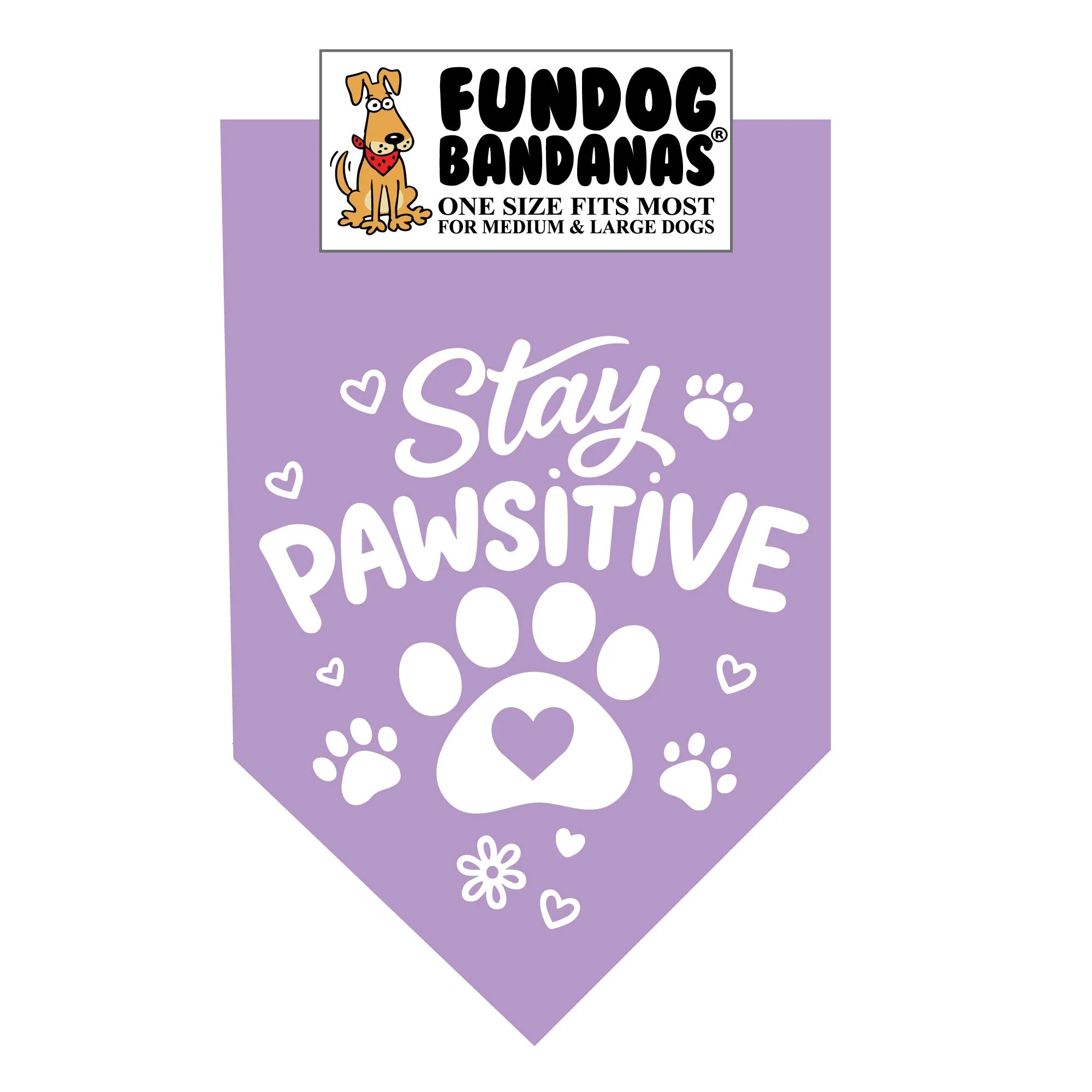 Stay Pawsitive Bandana - Image 3