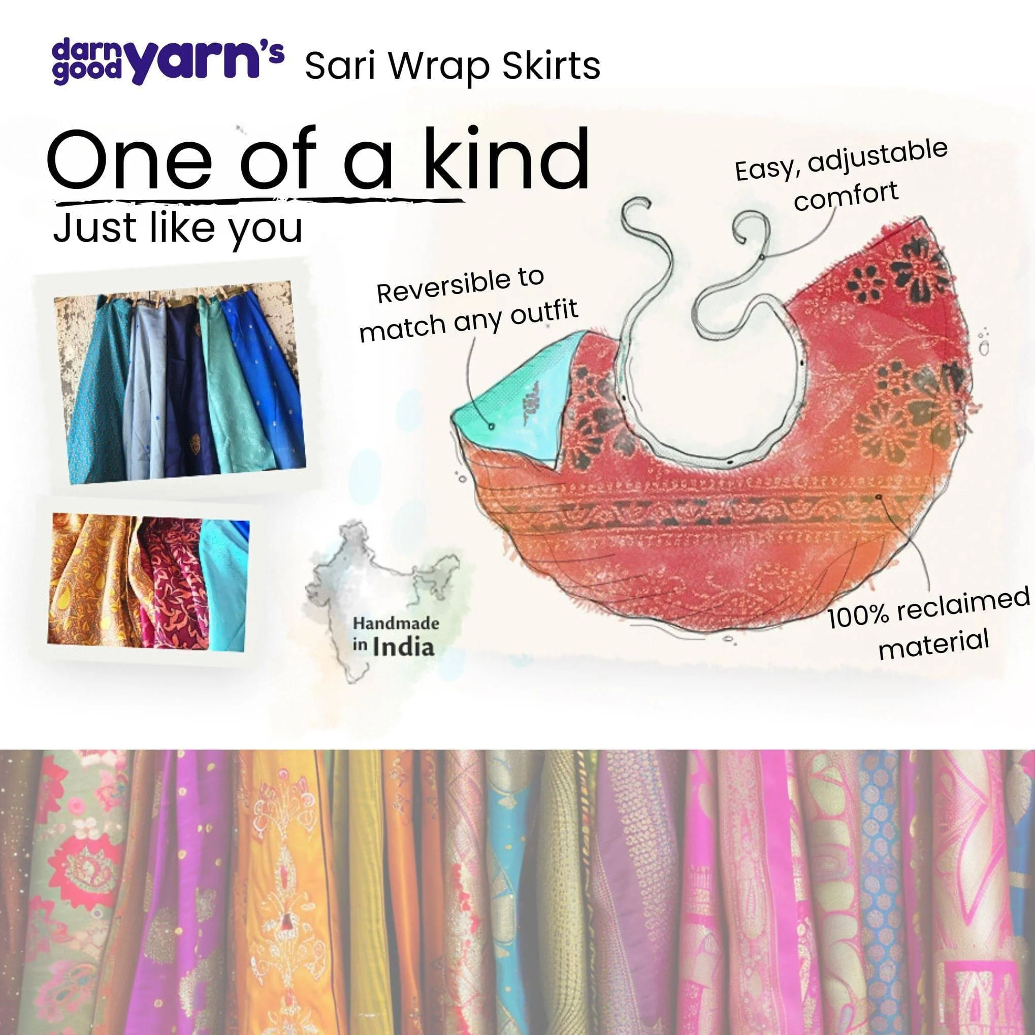 Kids Skirt – Recycled Sari Magic - Image 9