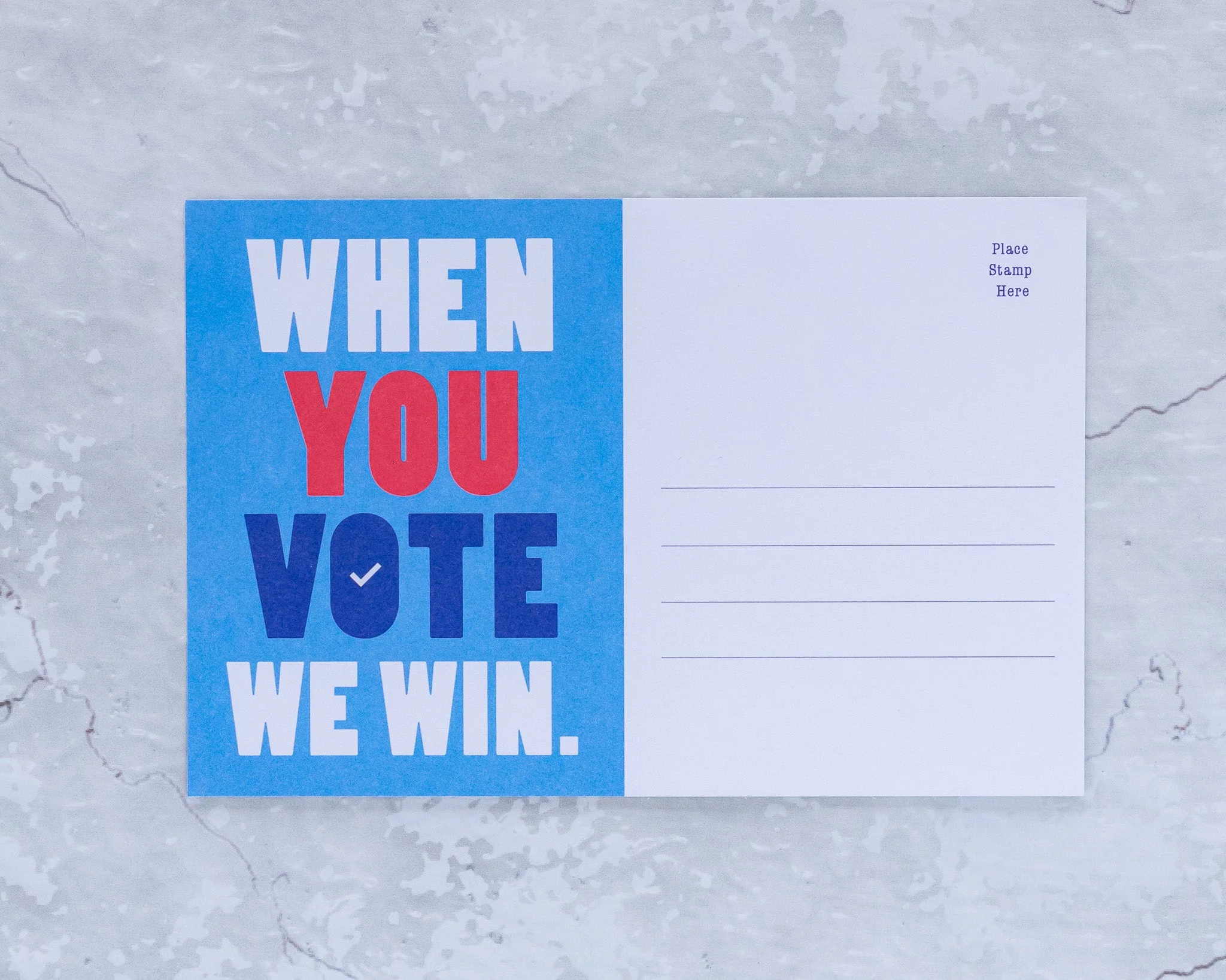 Voter Postcard Variety Pack – 125 Bulk Postcards, 5 Designs | Voter Mailbag - Image 2