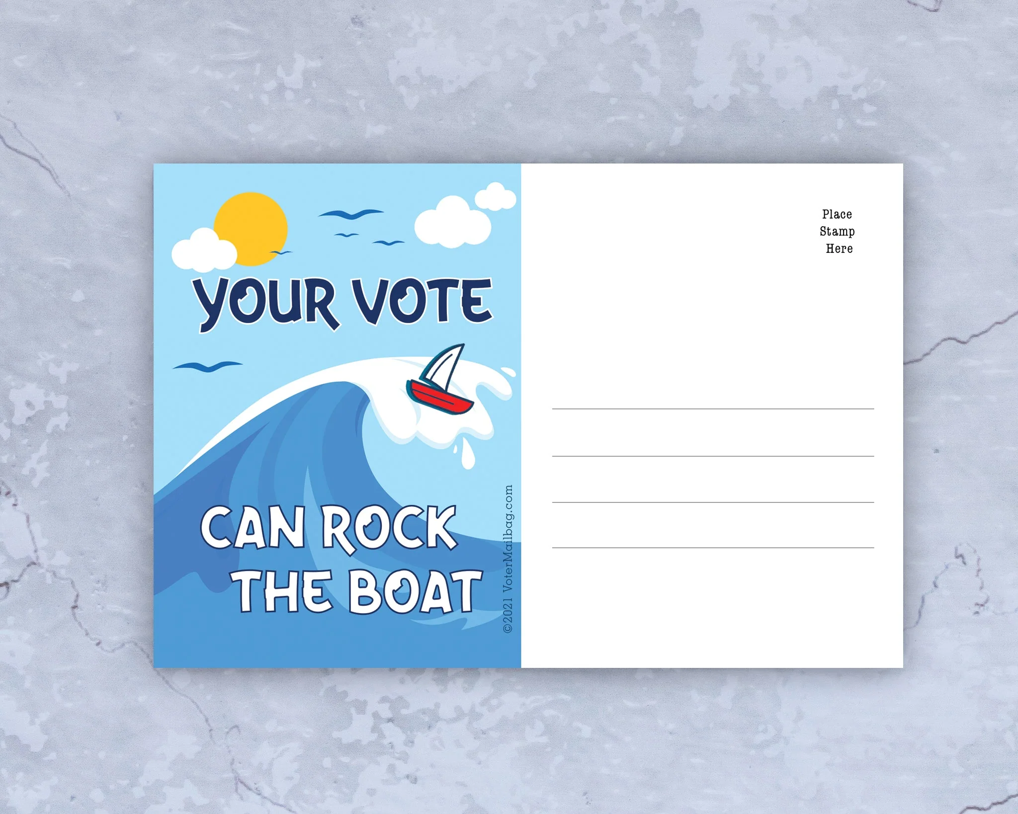 Voter Postcard Variety Pack – 125 Bulk Postcards, 5 Designs | Voter Mailbag - Image 4