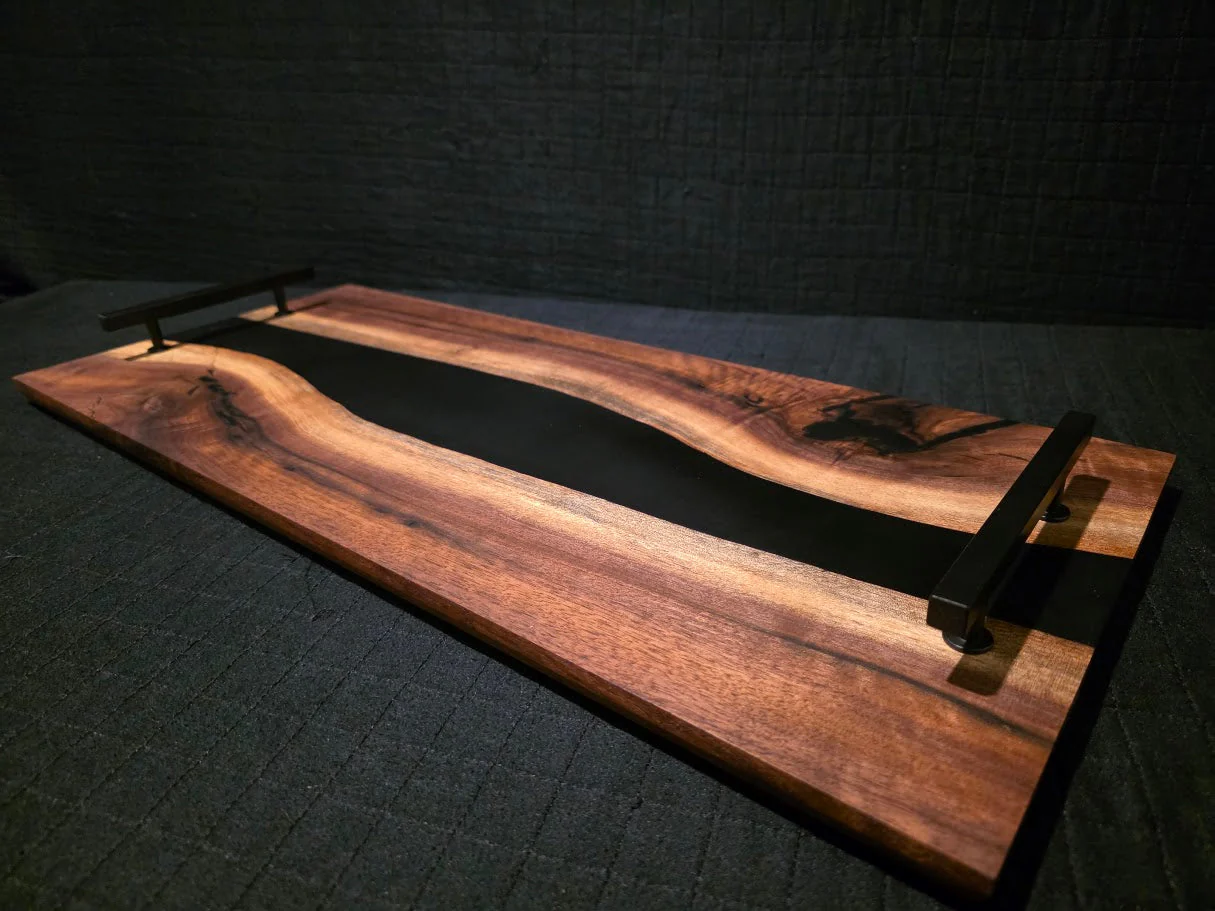 Walnut Epoxy Serving Tray