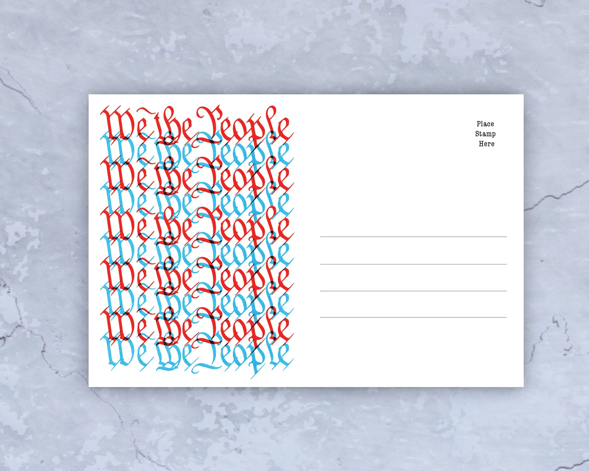 We The People – Blank 4x6 Voter Postcards | Voter Mailbag - Image 3