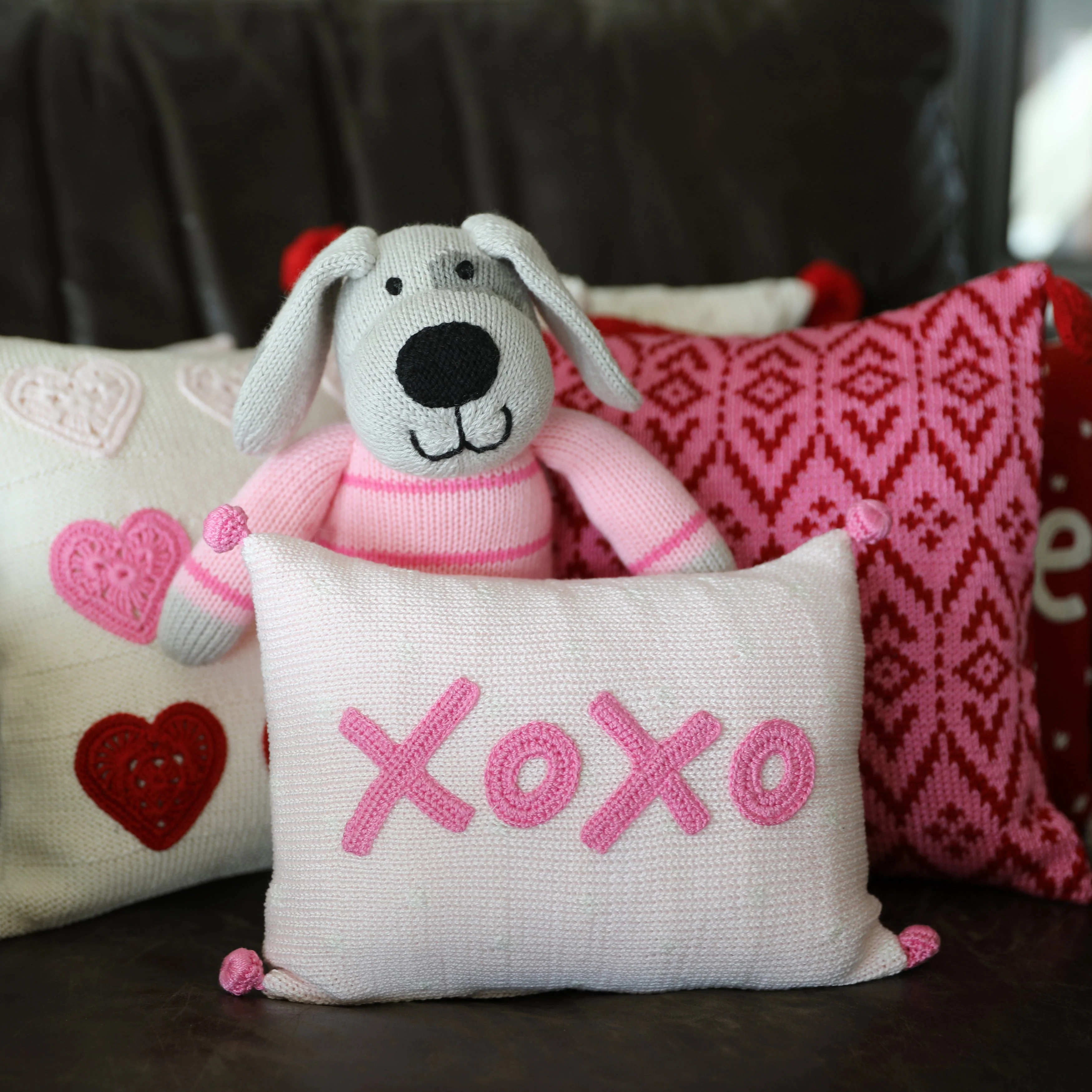 XOXO Mini Pillow, pink - Image 5