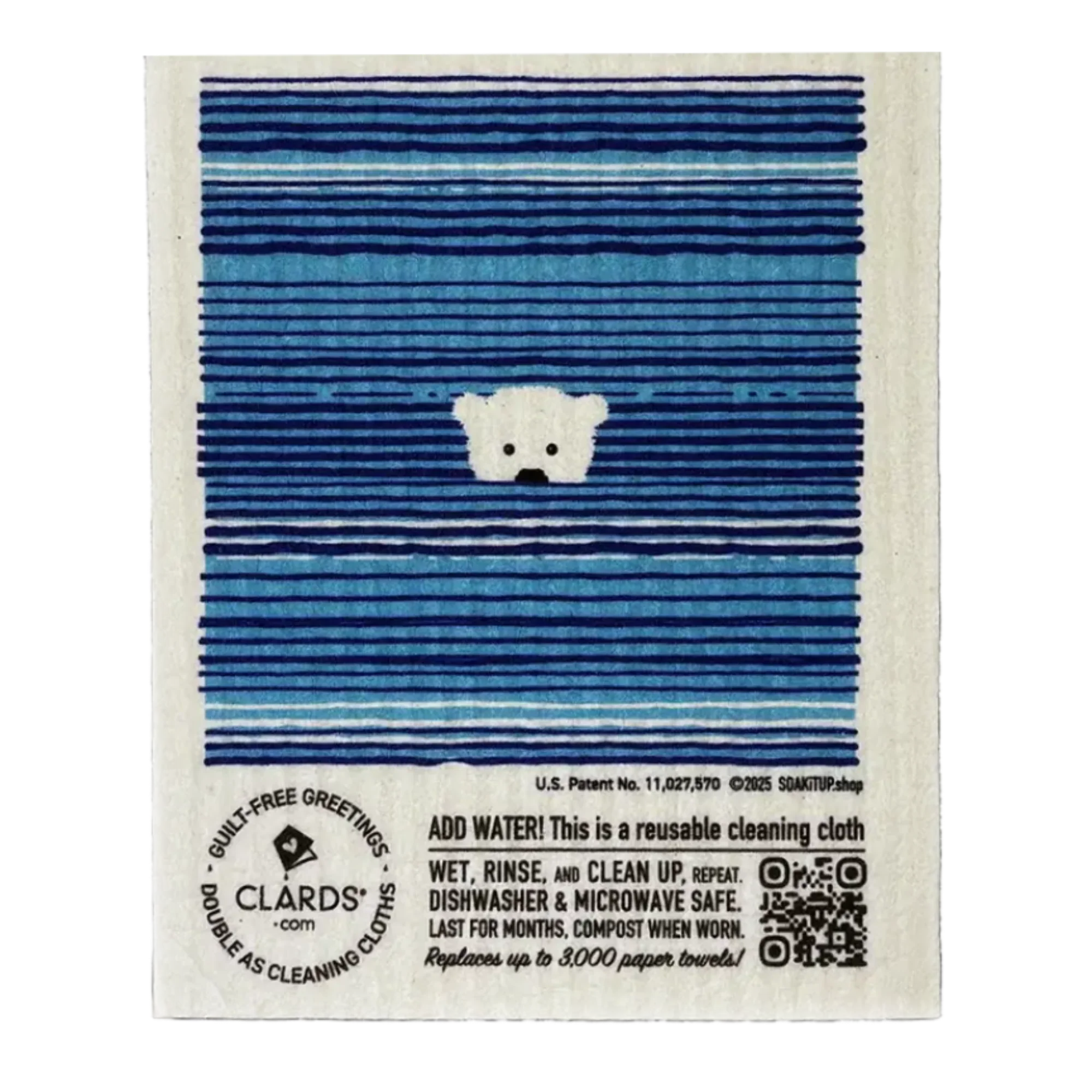 Eco-Greeting Turn Cleaning Cloths- Never Too Small to Make a Difference |Soak iT Up Clards®® - Image 3