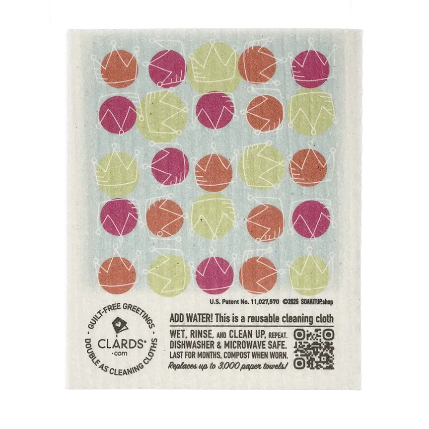 You GOat Girl Greeting Card Turns Into a Swedish Sponge Cloth | Soak iT Up Clard® - Image 3