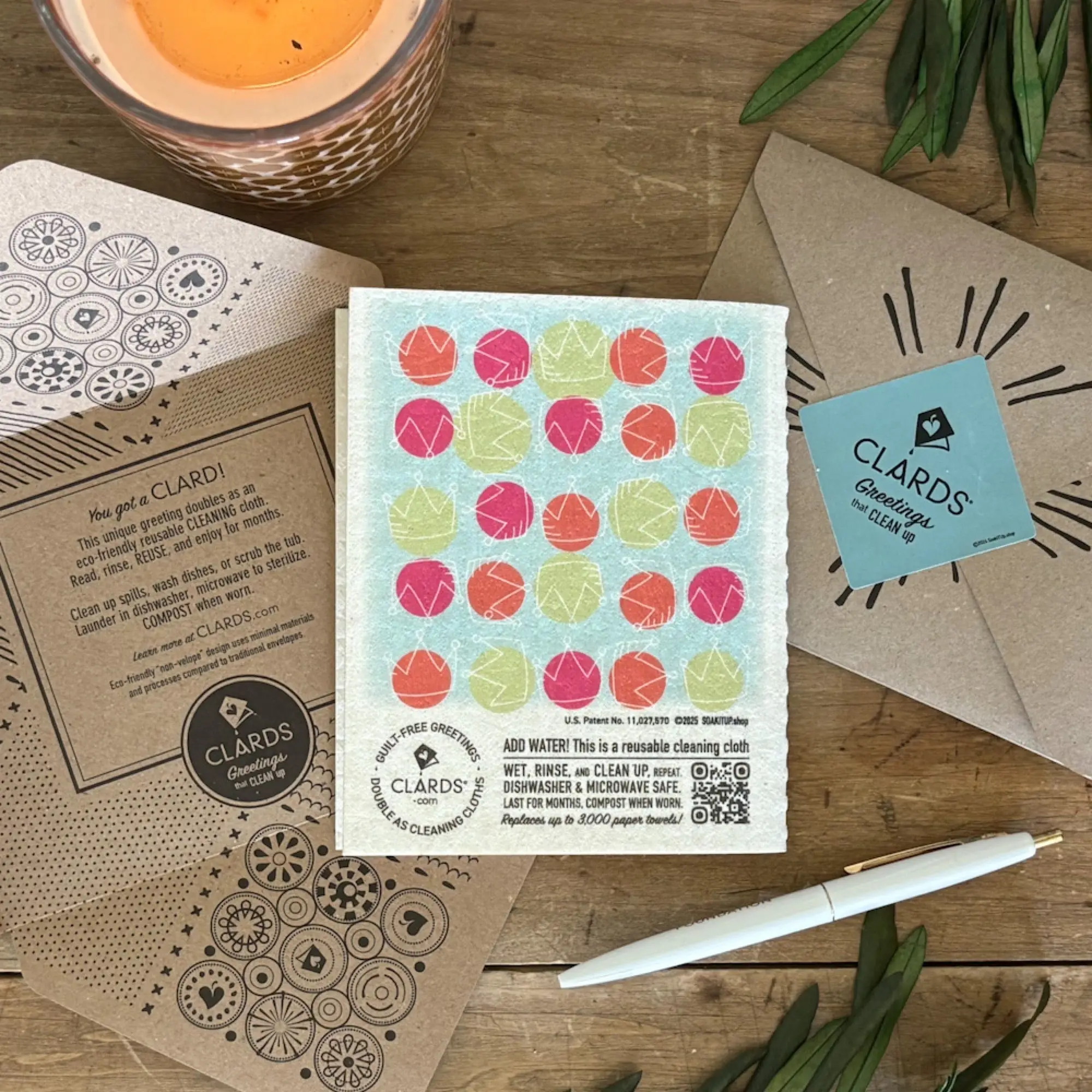 You GOat Girl Greeting Card Turns Into a Swedish Sponge Cloth | Soak iT Up Clard® - Image 5